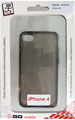 TPU zij-en achterhoes  iPhone 4G/S zwart