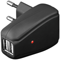 USB thuislader 230V 2x USB 2A