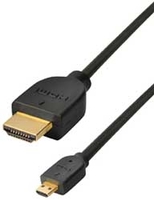 High Speed HDMI Micro kabel met ethernet 5.00 m.