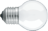 Kogellamp mat 15W E27