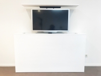 MDF meubel 160x90x30 houten kast wit gegrond voor 37 t/m 55 inch TV 
