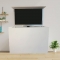 TV lift met houten meubel 114x80x30 MDF kast wit gegrond voor 32 t/m 43 inch TV
